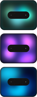 Музыканың такағындағы толып кетулермен түрлі-түсті жарықтандыру